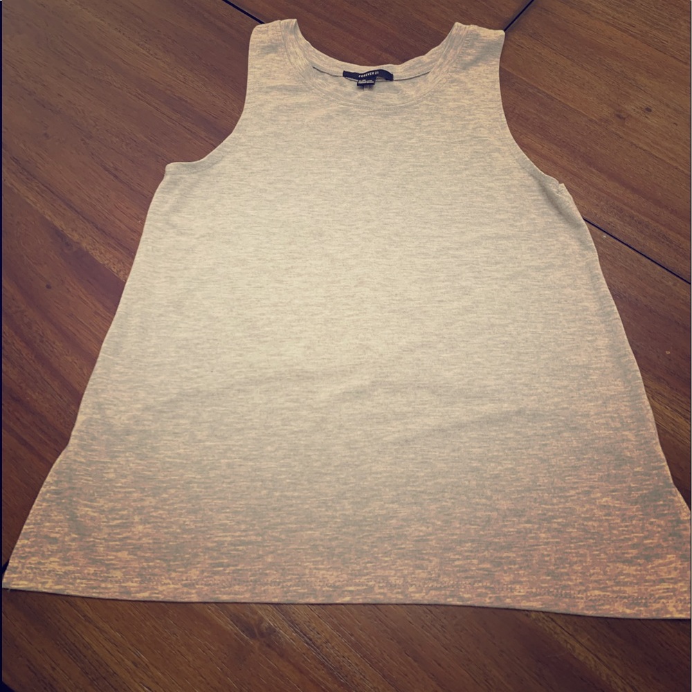 Gray crop top